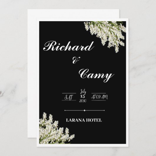 Ernährung Einladung (Vorne/Hinten)