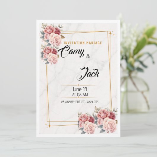 Ernährung Einladung (Stehend Vorderseite)