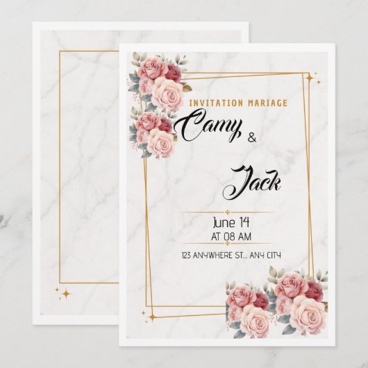 Ernährung Einladung (Vorne/Hinten)