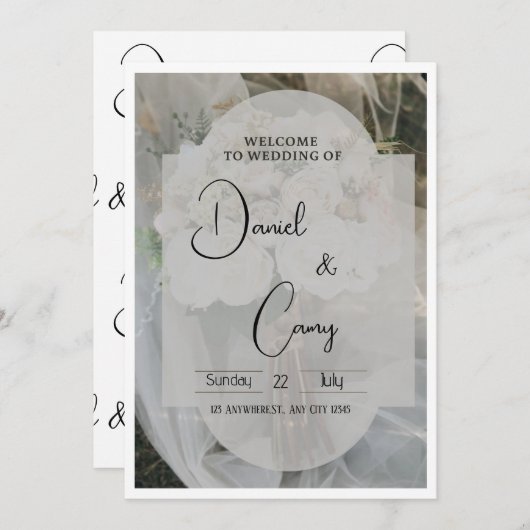 Ernährung Einladung (Vorne/Hinten)