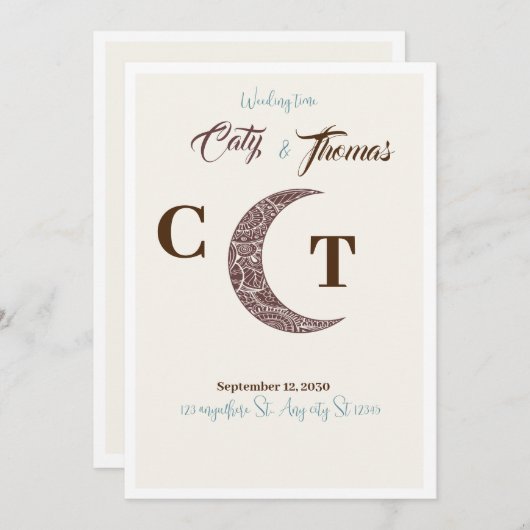 Ernährung Einladung (Vorne/Hinten)