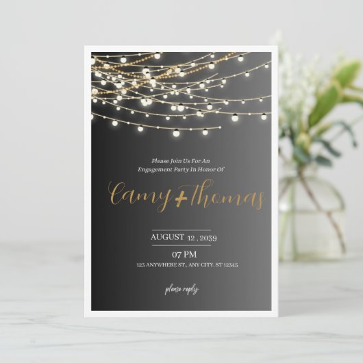 Ernährung Einladung (Stehend Vorderseite)