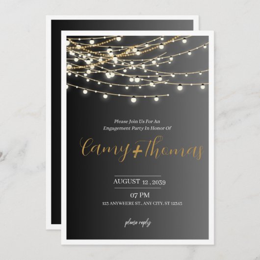 Ernährung Einladung (Vorne/Hinten)