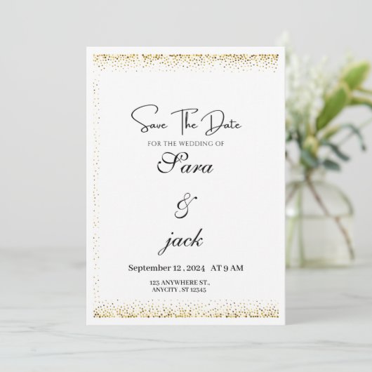 Ernährung Einladung (Stehend Vorderseite)