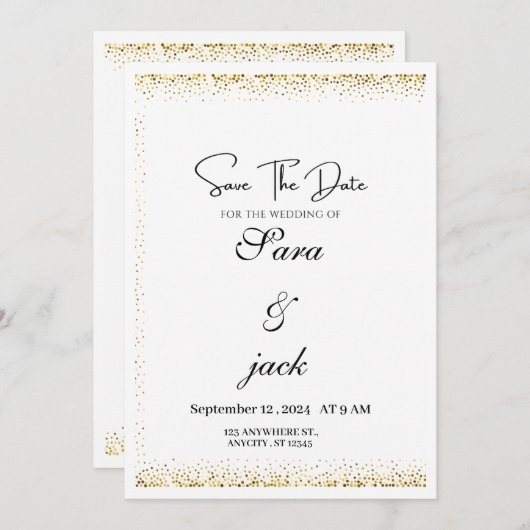 Ernährung Einladung (Vorne/Hinten)