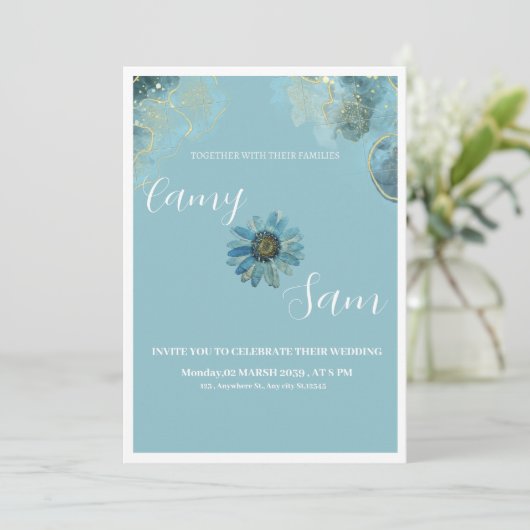 Ernährung Einladung (Stehend Vorderseite)