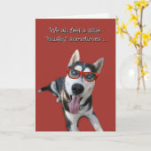 Ernährung Ermutigung Funny Grußkarte Karte (Gelbe Blume)