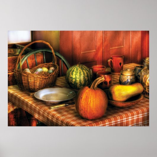 Ernährung - Ernte auf dem Lande Poster (Vorne)