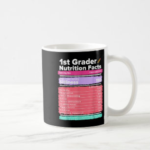 Ernährung Fakten 1. Klasse Funny Back to School Sh Kaffeetasse