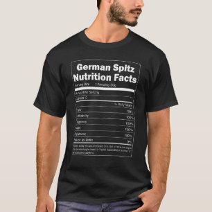 Ernährung Fakten Haustier Hund Deutscher Spitz T-Shirt