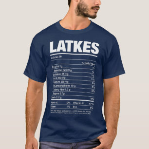 Ernährung Fakten Latkes Jüdische Feiertage Leben T-Shirt