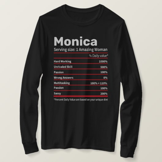 Ernährung Fakten Personalisierte Bezeichnung - Fra T-Shirt (Design vorne)