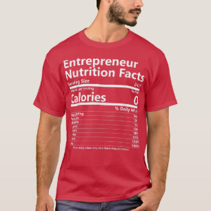 Ernährung Fakten Unternehmererfolg Motivation T-Shirt