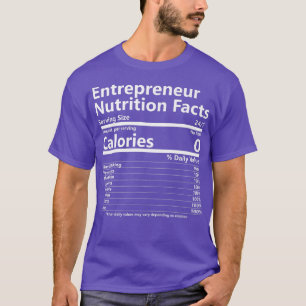 Ernährung Fakten Unternehmererfolg Motivation T-Shirt