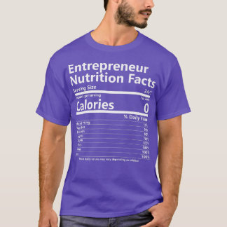Ernährung Fakten Unternehmererfolg Motivation T-Shirt