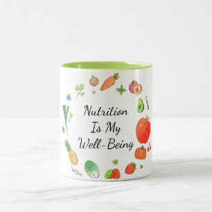 Ernährung Ist Mein Wohlbefinden Tasse