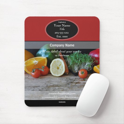 Ernährung Lebensmittel Werbemouse Pad - HAMbyWG Mousepad (Mit Mouse)