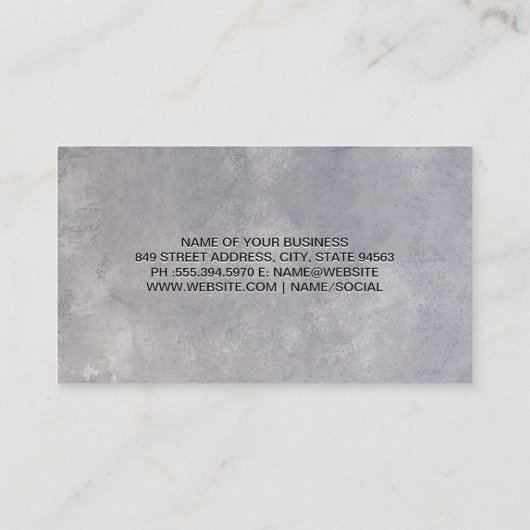 Ernährung und Gesundheit | Smoothies Visitenkarte (Rückseite)