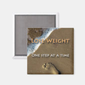 Ernährung und Gewicht gehen Schritt für Schritt ve Magnet (Vorderseite/Rückseite)