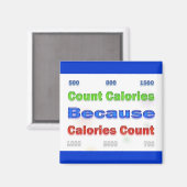 Ernährung und Gewichtsabnahme Magnet (Vorderseite/Rückseite)