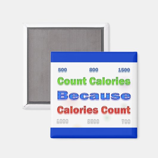 Ernährung und Gewichtsabnahme Magnet (Vorderseite/Rückseite)