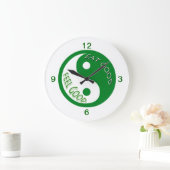 Ernährung und Gewichtsverlust essen gut fühlen sic Große Wanduhr (Zuhause)