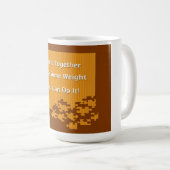 Ernährung und Gewichtsverlust verbinden Kaffeetasse (VorderseiteRechts)