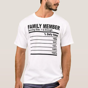 Ernährung von Familienmitgliedern Personalisiert T-Shirt