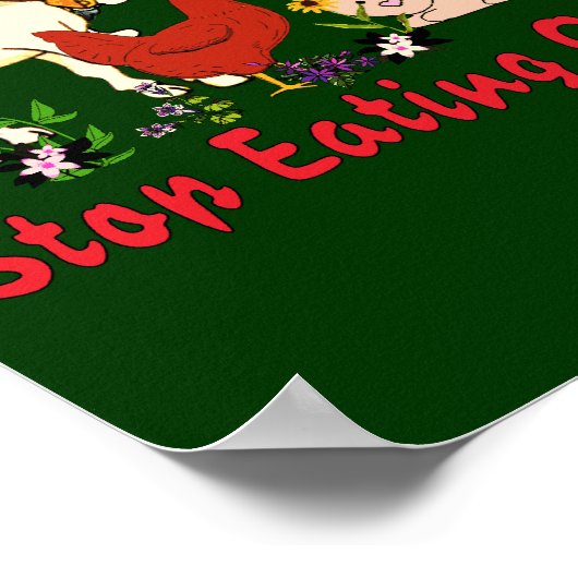 Ernährung von Tierbabys Poster (Ecke)