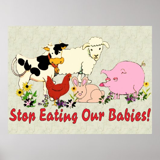 Ernährung von Tierbabys Poster (Vorne)