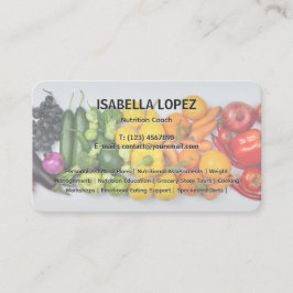 Ernährungsberater Bilingual Visitenkarte