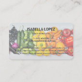 Ernährungsberater Bilingual Visitenkarte (Rückseite)