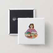 Ernährungsberater Button (Vorne & Hinten)