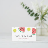 Ernährungsberater Dietitian Watermelon Limones Nie Visitenkarte (Stehend Vorderseite)