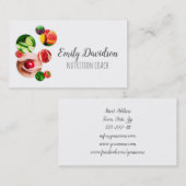 Ernährungsberater Fitness Trainer für gesunde Ernä Visitenkarte (Vorne/Hinten)