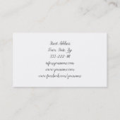 Ernährungsberater Fitness Trainer für gesunde Ernä Visitenkarte (Rückseite)