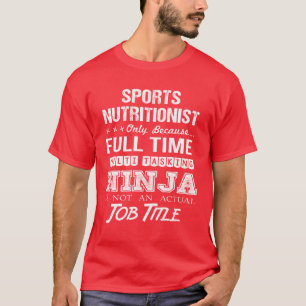 Ernährungsberater für Sportler Multitasking-Ninja T-Shirt