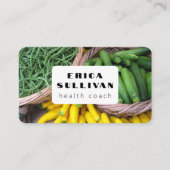 Ernährungsberater Koch Zucchini Veggies Visitenkarte (Vorderseite)