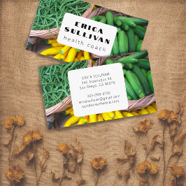 Ernährungsberater Koch Zucchini Veggies Visitenkarte