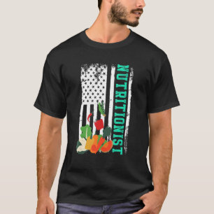 Ernährungsberater Us Flagge Diätassistentin Ernähr T-Shirt