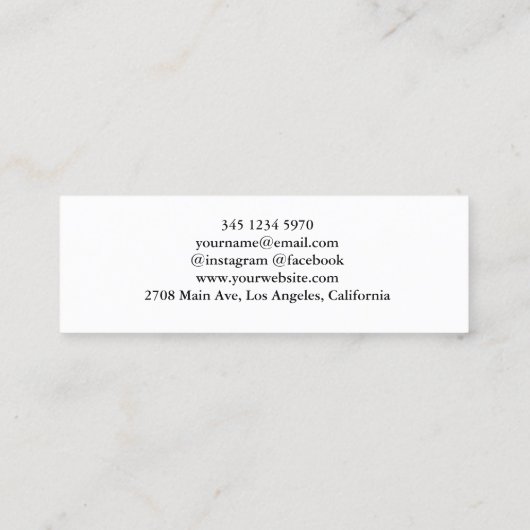 Ernährungsberaterin Dietis-Logo für die menschlich Mini Visitenkarte (Rückseite)