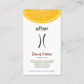 Ernährungsberaterin Ernährung Coach Gewichtsverlus Visitenkarte (Rückseite)