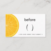 Ernährungsberaterin Ernährung Coach Gewichtsverlus Visitenkarte (Vorderseite)