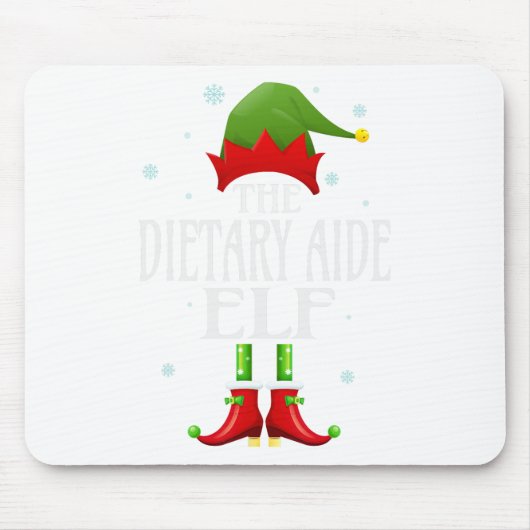 Ernährungsberatung Elf Xmas Funny Family Matching  Mousepad (Vorne)