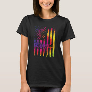 Ernährungsberatung für die USA Flag Diätanzeige T-Shirt
