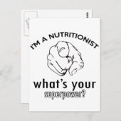 Ernährungsdesign Postkarte (Vorne/Hinten)