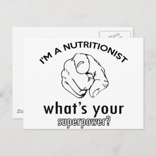 Ernährungsdesign Postkarte (Vorne/Hinten)