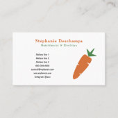 Ernährungsfachkarte Visitenkarte (Vorderseite)