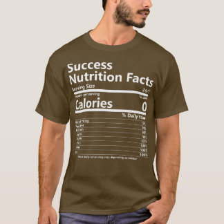 Ernährungsfakte Erfolgsmotivation Motivierend T-Shirt
