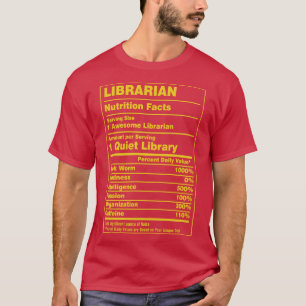 Ernährungsfakten Bibliothekar T-Shirt